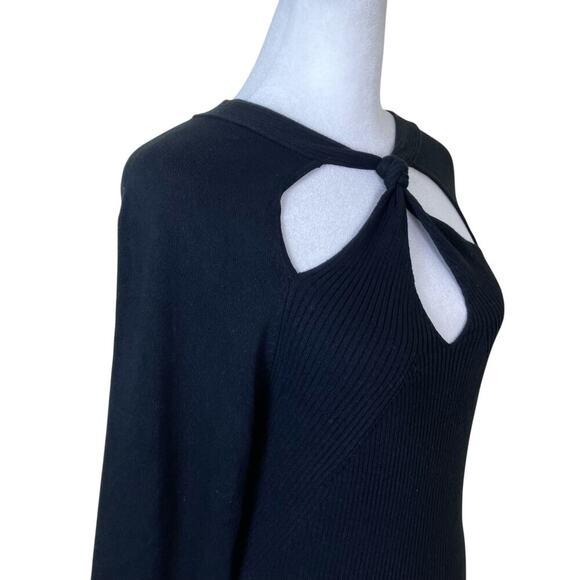 ASTR The Label Sz XL NWT Ribbed Knit Cut-out Neck Sweater Pullover Stretchy - Picture 2 of 16